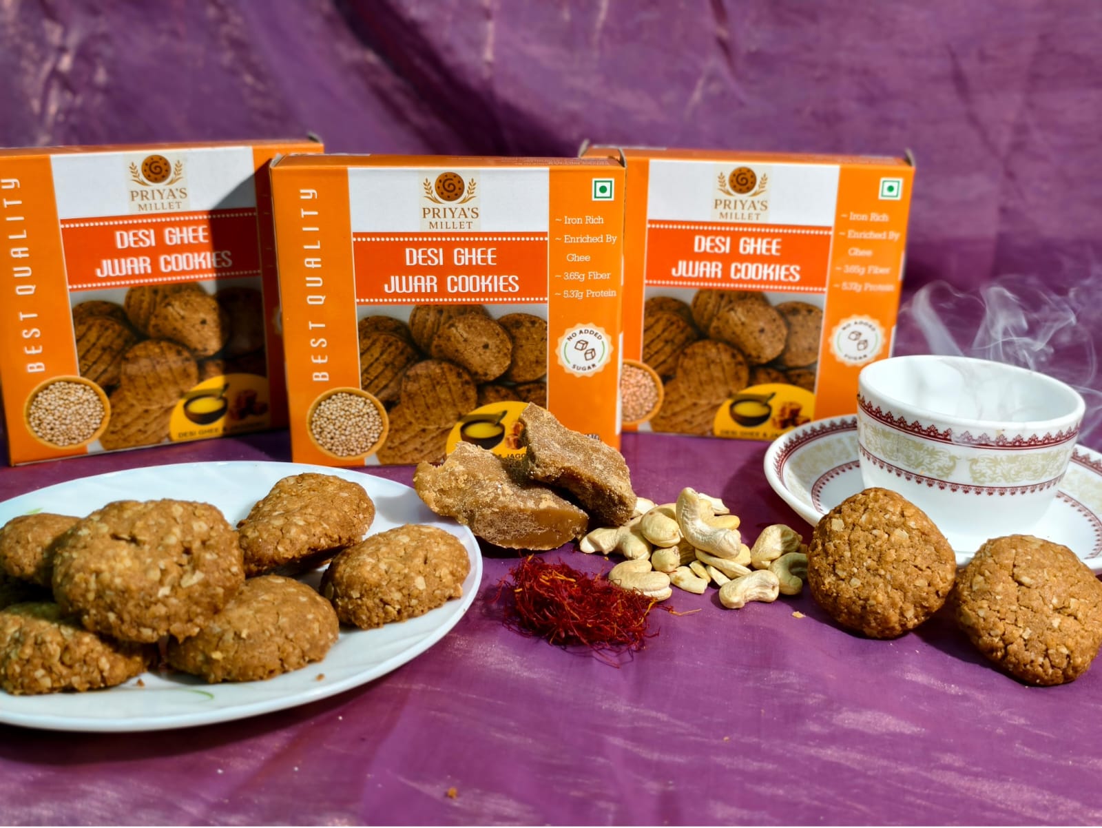 Desi Ghee Jwar Cookies